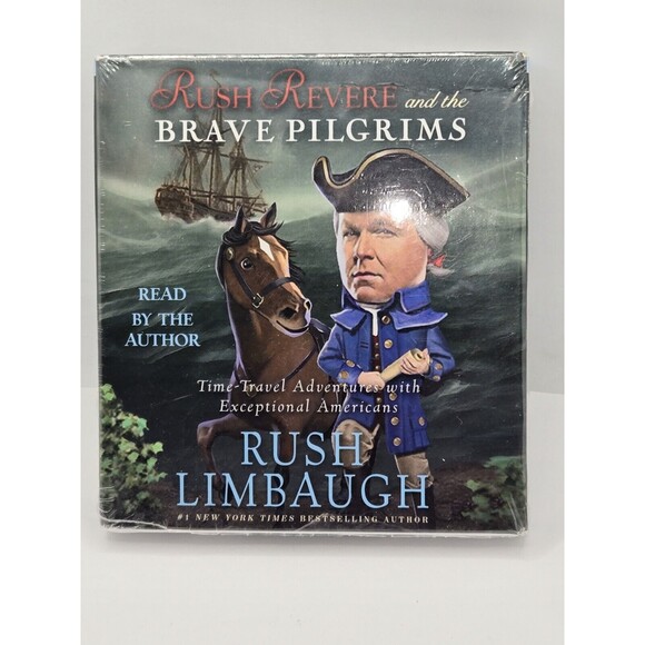 Rush Revere and the BRAVE PILGRAMS read by Rush Limbaugh (4CD Set) NEW/SEALED - Picture 1 of 7